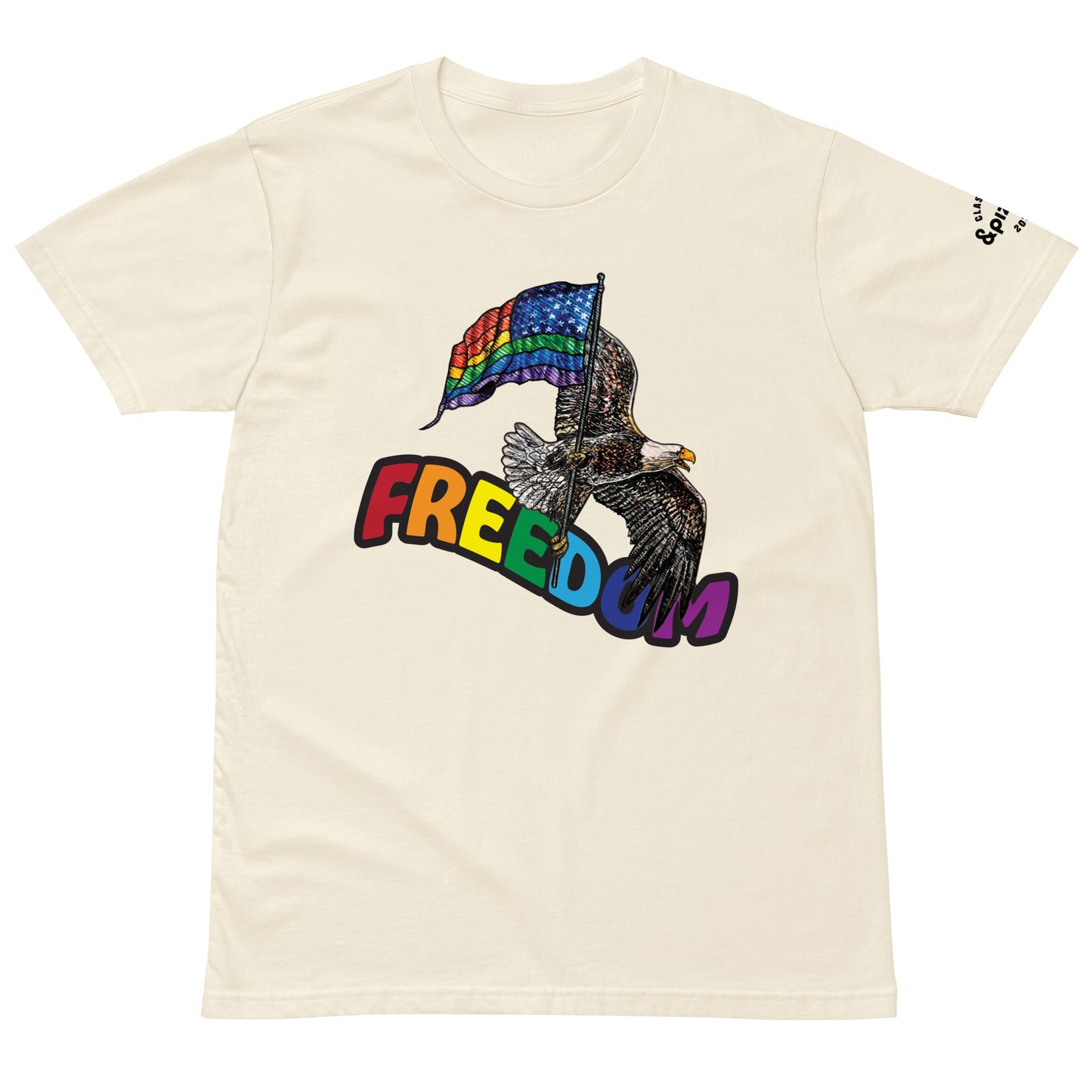 Lucas Oakley x Freedom &pizzaPride Unisex premium t-shirt