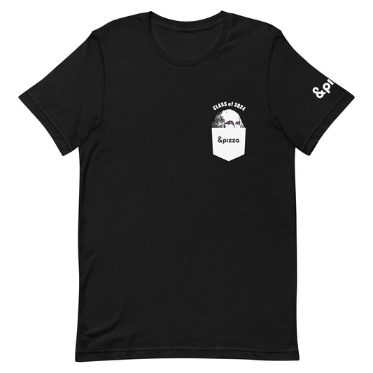 Washington Fake Pocket BLACK Unisex t-shirt